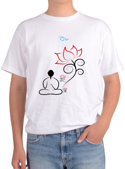 반팔티셔츠 전색상 전사이즈 구구지니 불교 스님 연꽃 절 석가모니