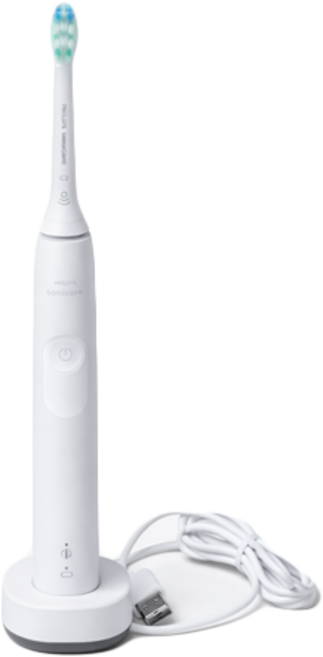 필립스 소닉케어 3100 시리즈 음파 전동칫솔, HX3671/23, 화이트, 1개