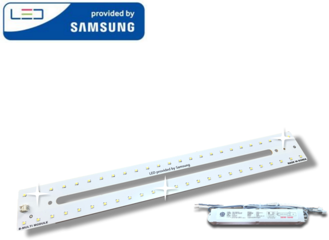 삼성LED 모듈 멀티B 25W 주방/욕실/방 420x55mm (짧은 형광등 1장 대체) 국내제작 플리커프리, 주광색, 1세트