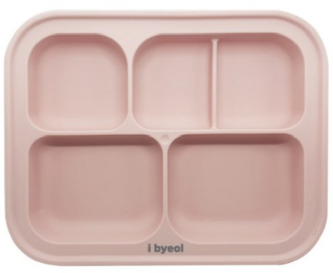 아이별프렌즈 국내 제조 실리콘 흡착식판, Pink (핑크), 5개