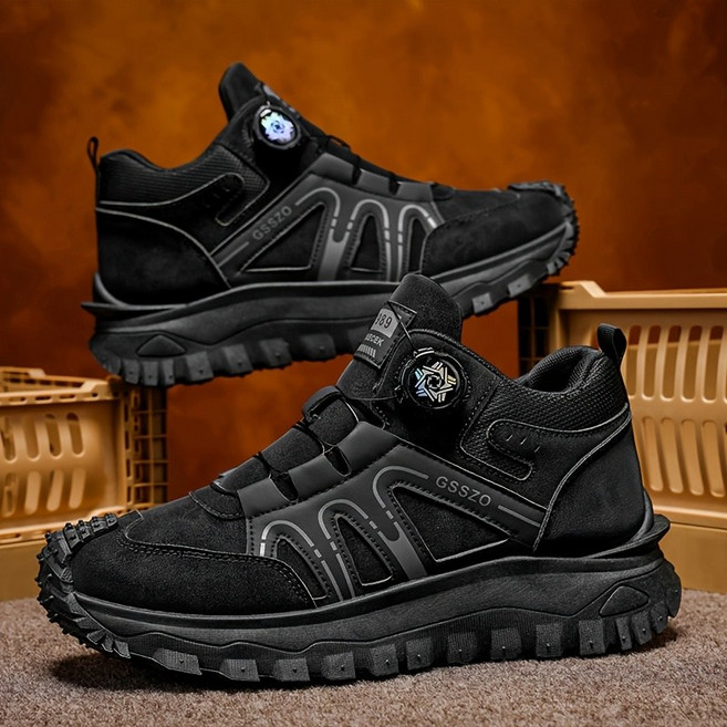 kago 남자 다이얼 등산화 빅 사이즈 통기성 운동화 심플 스니커즈 워커 발편한 방수 등산 부츠