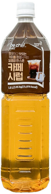 [동원홈] 카페 시럽 1.5L BOX 12개, 1개