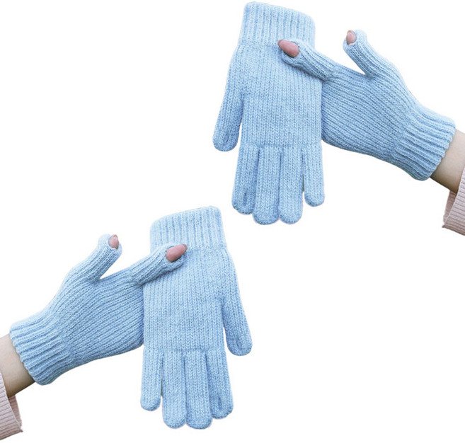 리빙준 숏파스텔 털장갑