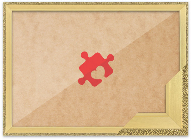 퍼즐액자 10x14.7 고급형 슬림 앤틱 퓨어골드, 단품, 1개