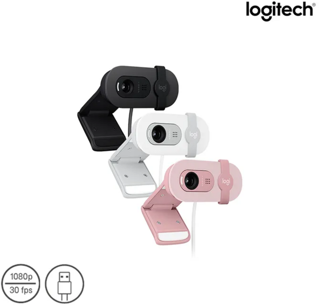 로지텍 코리아 BRIO 100 웹캠 960-001624 VU0072, 0 (국내정품) 로지텍 브리오 100 화이트