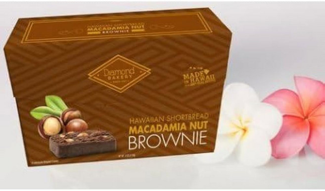 다이아몬드 베이커리 코코넛 쿠키 쇼트브레드 하와이안 4온스, Brownie, 4 oz (Pack of 3)