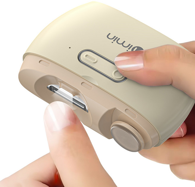 nimin 자동 손톱깎이 전동 손톱깎이 손톱 갈이 손톱 샌딩 다듬기 손톱 정리 도구 세트 D606, 1개, 베이지