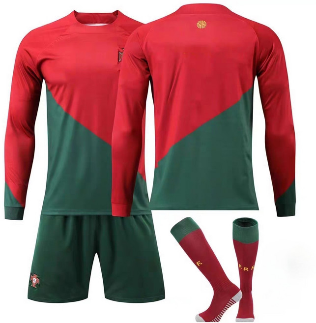 <긴팔>2223 포르투갈 호날두 홈 레플리카 호환상품 유니폼 단체티셔츠 제작유니폼 넘버컴퍼니