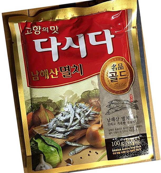 백설 멸치 다시다 골드 100g 4개 육수조미료