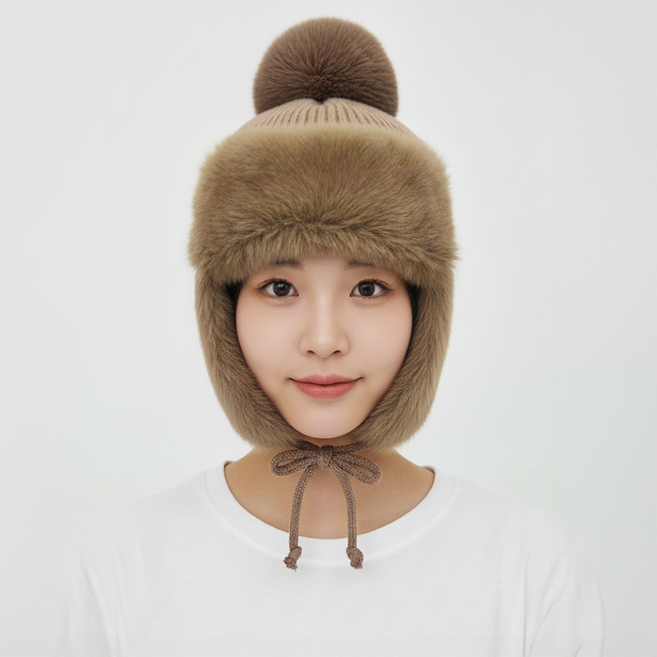 스내플 니트퍼 헤비 이어플랩 귀달이 방한모