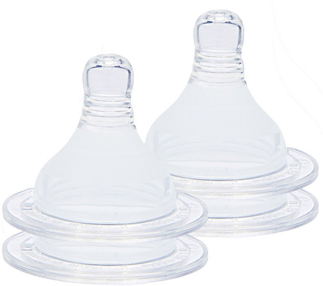 플로라(plora) 프리미엄 유두실감 젖꼭지-4개입 젖꼭지, 빠른단계(6~18), 4개