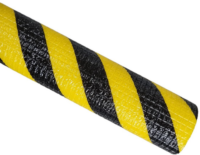 파이프 안전커버 10T (5개) 안전 보온재 보호대, 검정+노랑/사선, 5개