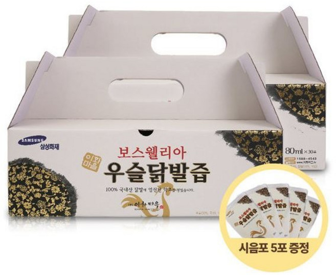 [방송용] 보스웰리아 우슬닭발즙(30포) 2박스 세트, 2.4L, 2개
