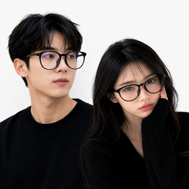7위 - 베리굿마켓 블루라이트차단 안경 안경케이스증정 뿔테 패션안경 남녀공용 커플템