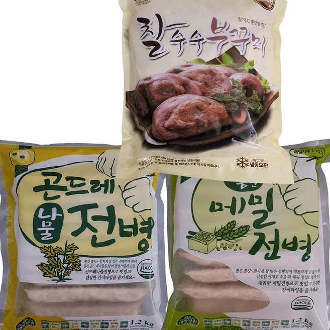 아하 행사의 달인 (곤드레나물전병+메밀전병+찰수수부꾸미)1.2kg 31호 선물세트, 1세트, 3.6kg