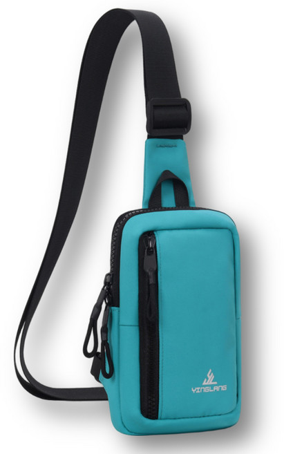 에픽스 남성 여성 핸드폰 가방 방수 미니 크로스백 슬링백 여행용 힙색 초등 멀티백, 스카이, 1개