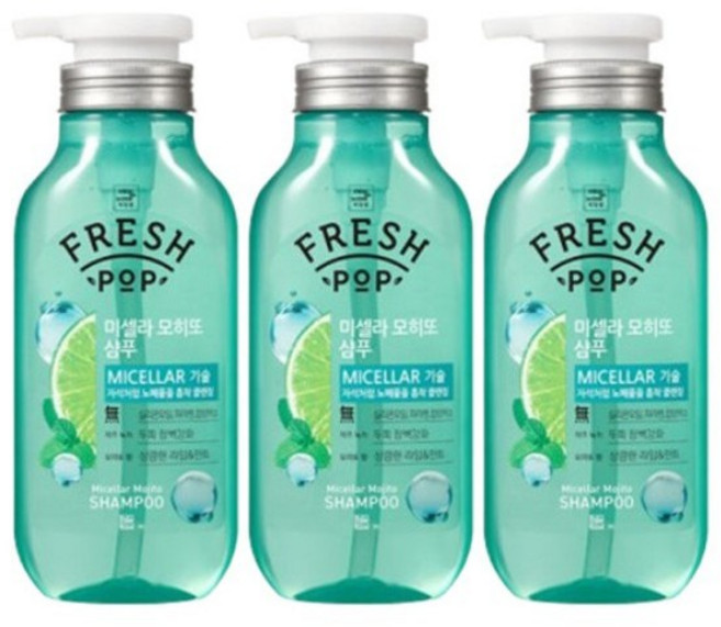 두피케어 프레시팝 지루성두피샴푸 지성두피샴푸, 3개