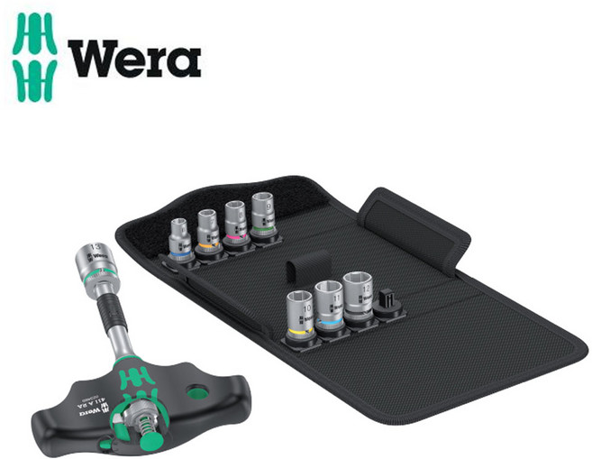 WERA 베라 T핸들 소켓렌치세트(KK400RA SET2 0502347001 9Pcs, 1개