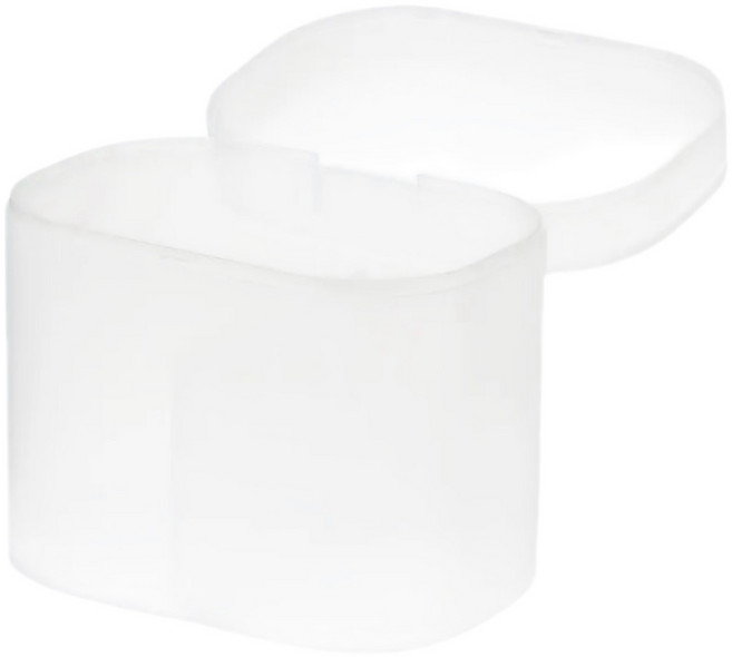 MUJI 재생 폴리프로필렌 혼용 면봉 케이스 뚜껑 포함, 1개, 1개입