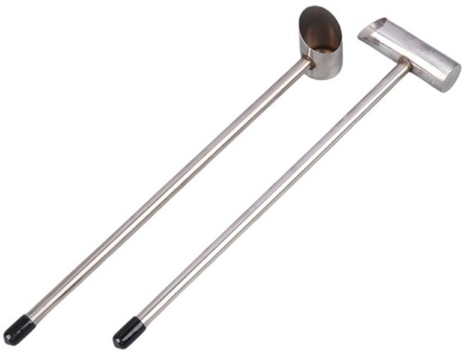 솜사탕 마시멜로 치실을 위한 마시멜로 기계 숟가락 스테인레스 스틸 설탕 숟가락 긴 손잡이, 02 8.5cmx6.4cmx2.5cm, 1개