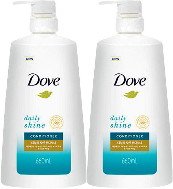 도브 데일리 샤인 컨디셔너 660ml 2개