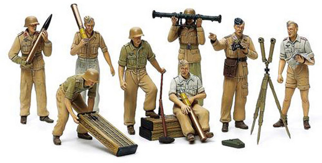 타미야 프라모델밀리터리 [35343] 1/35 Africa Luftwaffe Art Crew, 1개