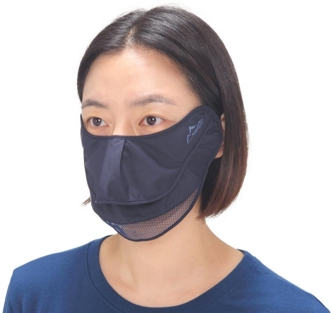 국내생산 자외선차단 마스크 백두대간 안면보호대, 1개, 다크네이비