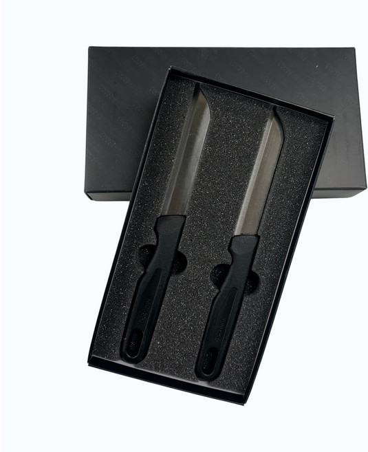 [인증된절삭력] 독일 명품 스텐 톱날과도 2종세트, 1세트, 블랙