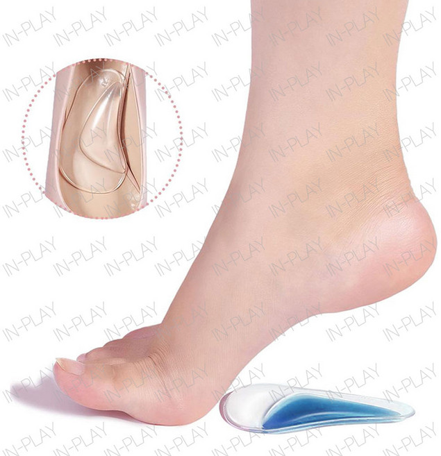 기능성 실리콘 발바닥 아치 패드 신발 구두 깔창 2P