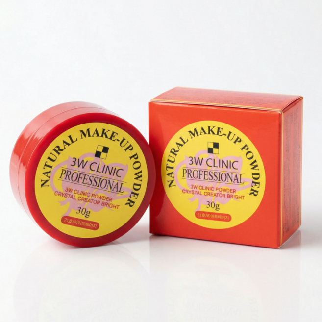 3W클리닉 내추럴 메이크업 루스파우더, 내츄럴 베이지 23호, 2개