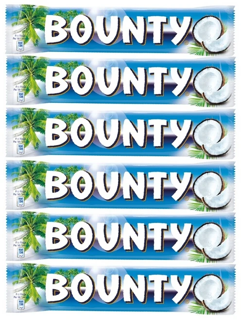 바운티 코코넛 초콜릿 바 57g x 6개 - 쿠팡