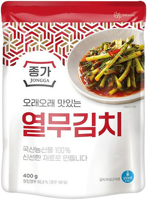 종가 열무김치 0.4kg 1개, 400g