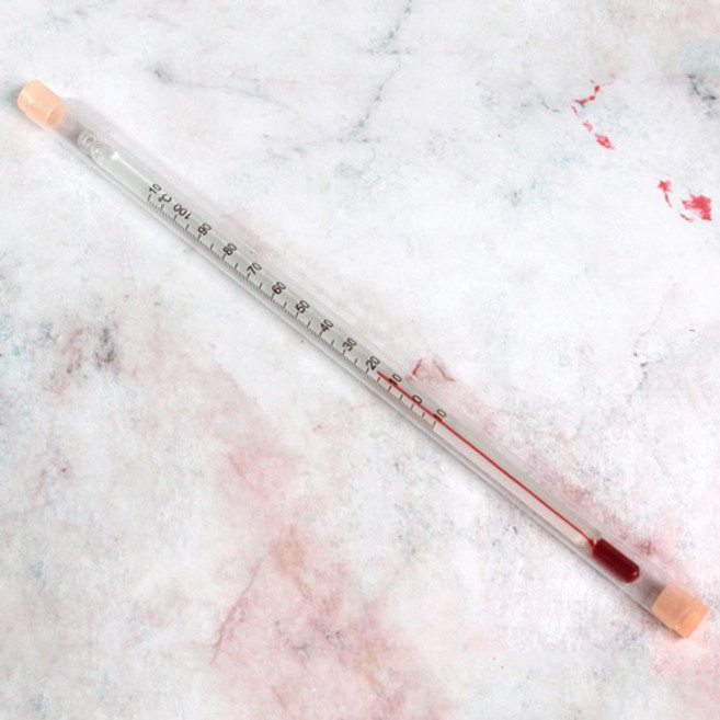 17cm 알코올 유리 온도계, 1개