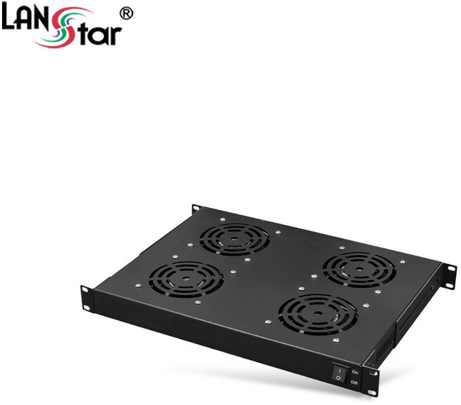 LANstar 19인치 허브랙 서버랙 1U 쿨링팬 4FAN LS-HS4FAN, 1개
