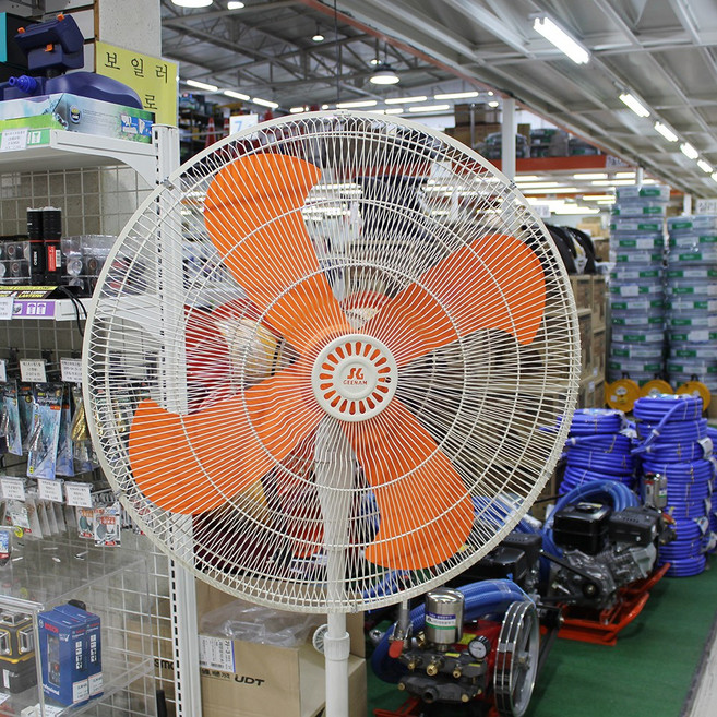 대형선풍기 공업용선풍기 업소용 산업용 30인치, 주황색날개