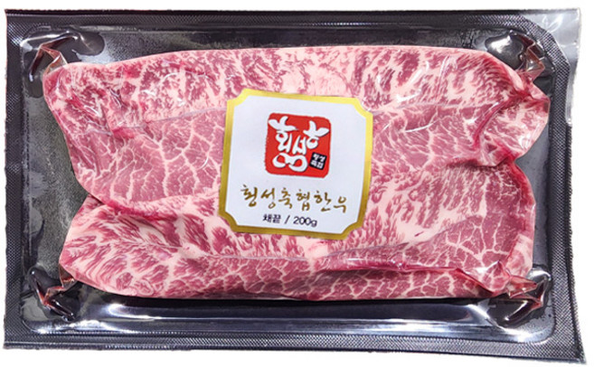 횡성축협한우 부채살 1등급 구이용 한우, 1개, 200g