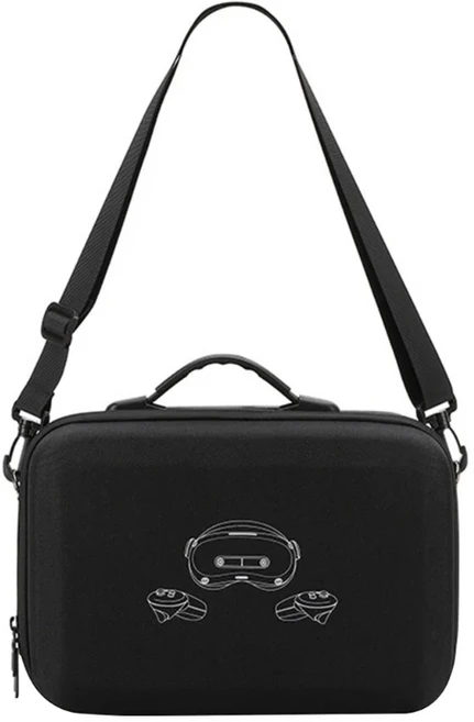 휴대용 여행 VR 운반 케이스 편리한 손잡이가 있는 충격 방지 EVA 보관 가방 Pico 4 Ultra, 02 Black