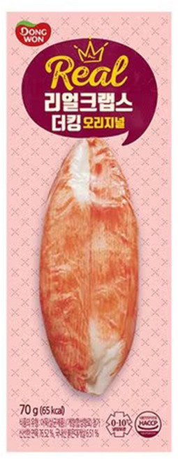 동원 더킹 크랩스, 70g, 4개