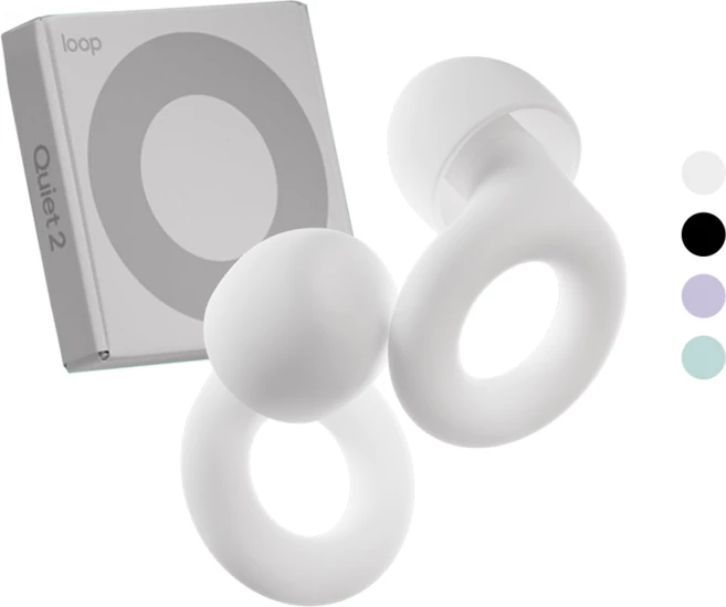 Loop 룹 이어플러그 콰이어트 2 층간소음 수면용 소음감소 귀마개, 화이트, 1개, 1개입 - 쿠팡