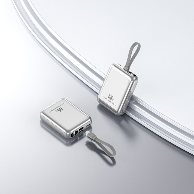 GoaTa 대용량 고속 보조밧데리 20000mAh 멀티단자 초슬림 잔량표시 항공기준에 적합, 은색