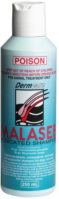 Dermcare Malaseb 말라셉 약용 샴푸 반려동물샴푸, 1개, 250ml - 쿠팡
