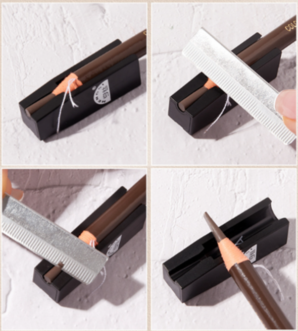 반영구 연필깎이 샤프너 반영구펜슬깎이 결눈썹디자인펜, 1개