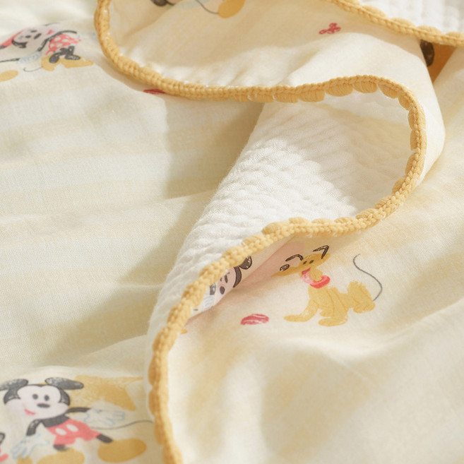 [AK분당점] [디즈니홈] 미키프렌즈 담요 KS, 옐로우, -, 1개