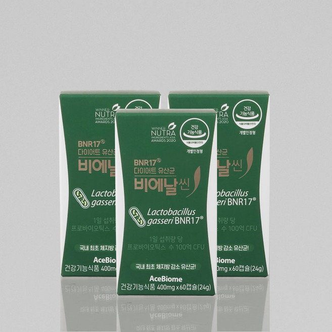 비에날17 비에날씬 다이어트 유산균 캡슐, 3박스, 60정