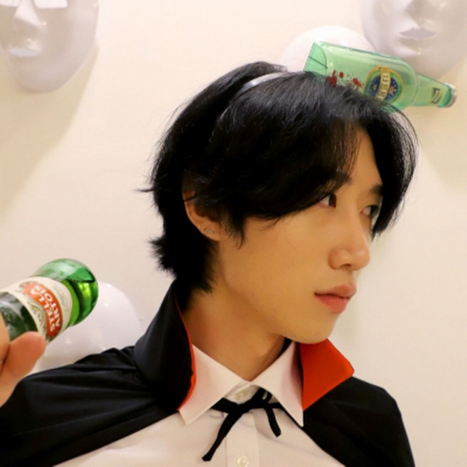 머리 관통 맥주병 머리띠, 1개