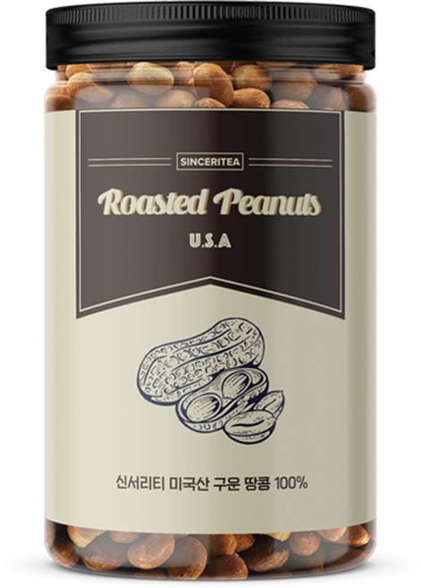 신서리티 미국산 구운 땅콩, 1개, 180g