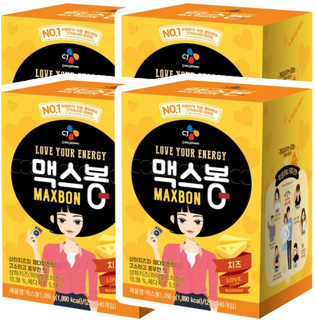CJ 맥스봉 치즈소시지 (27g x 40입) x 4개, 27g, 160개