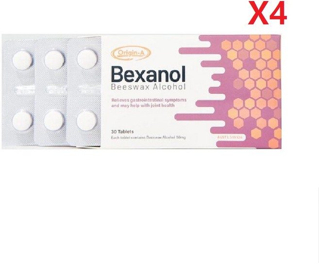 호주 오리진에이 벡사놀(Bexanol) 비즈왁스알코올(아벡솔) 30정-4개, 30정 4개