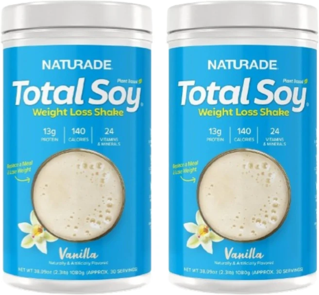[Naturade] 토탈 소이 웨이트 로스 쉐이크 바닐라 15 서빙 540 g 2 SET, 540g - 쿠팡
