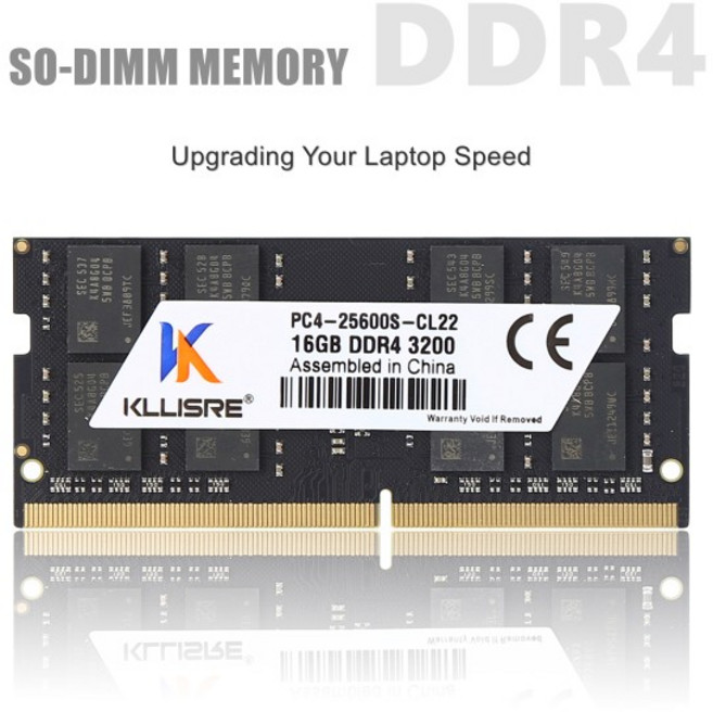 RAM Kllisre DDR4 16GB 2666MHz 3200MHz 노트북 램 메모리, 02 16GB 3200MHz